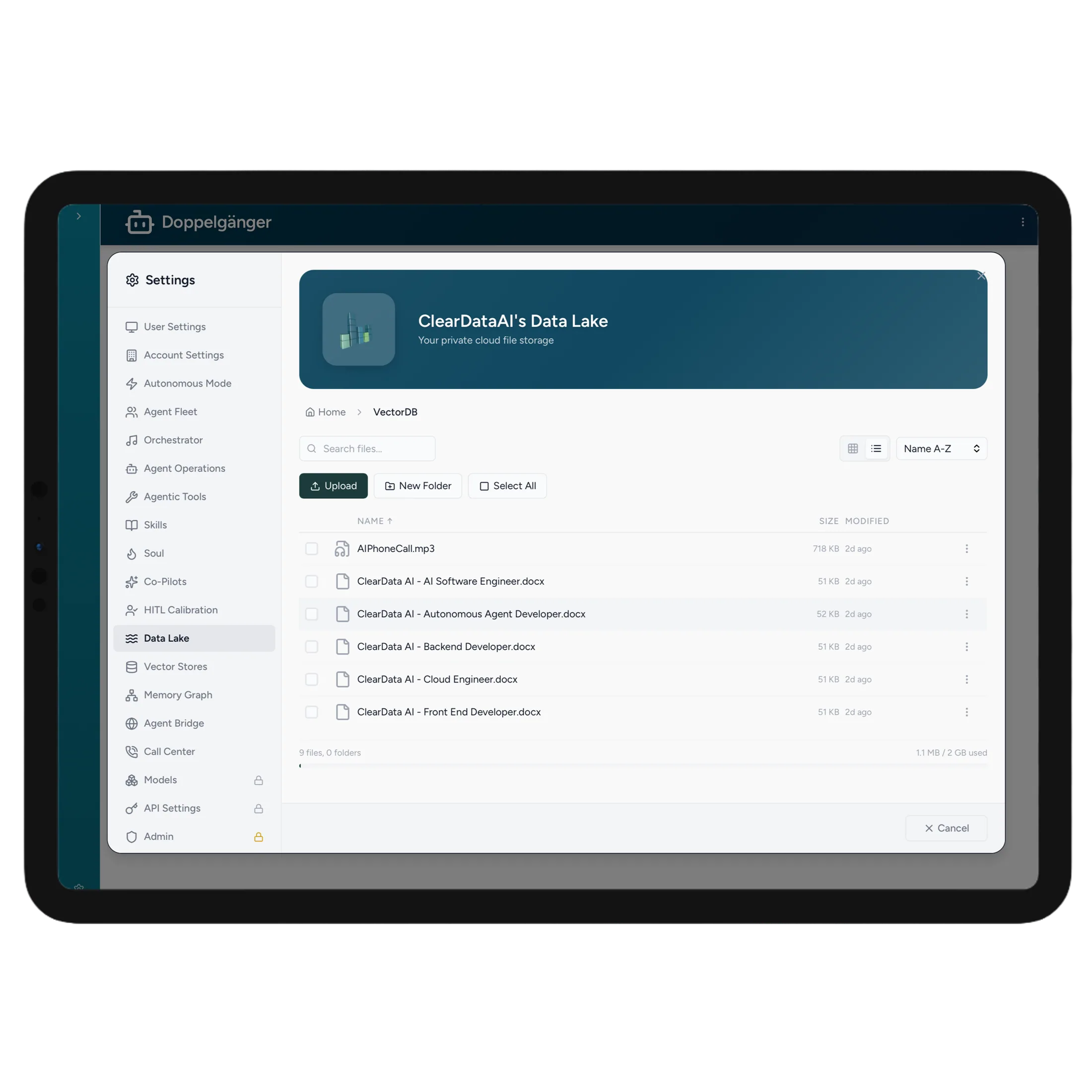 Data catalog and governance framework