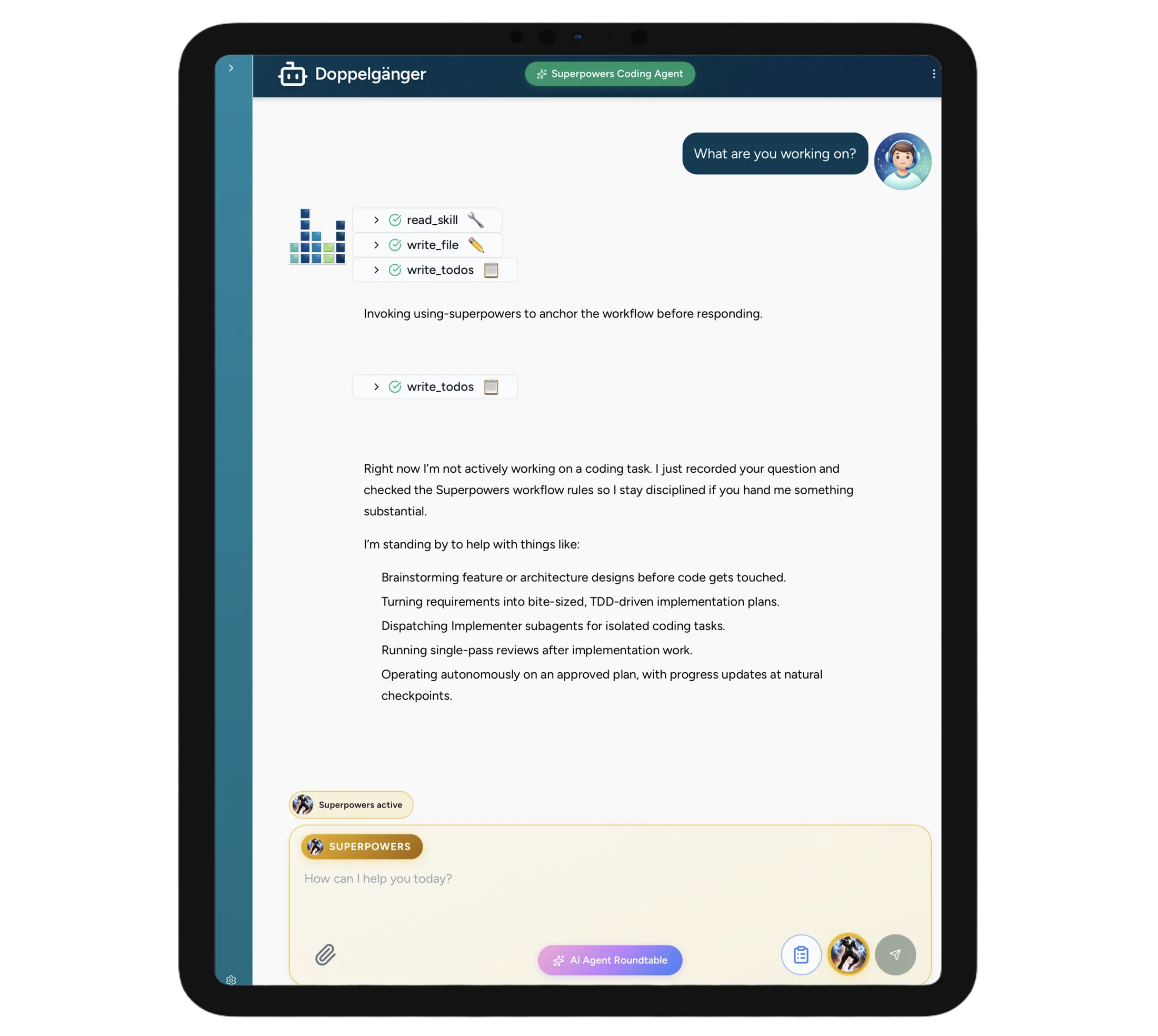 Superpowers — a disciplined, verified agent workflow in the ClearData AI platform
