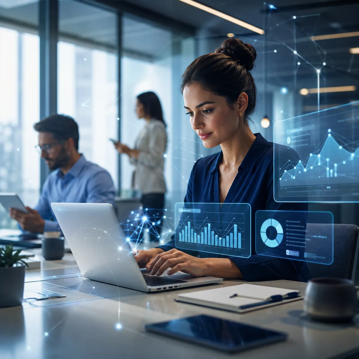 AI agents managing a multi-channel social media marketing campaign